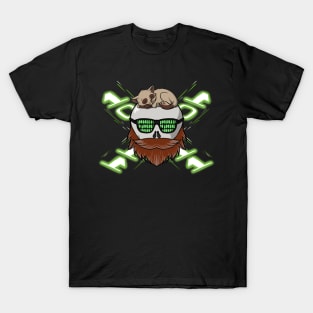 Hackers crew Jolly Roger pirate flag (no caption) T-Shirt